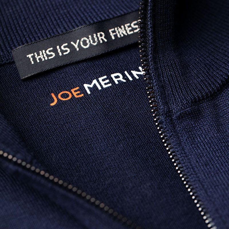 Joe Riva Cardigan Zip Navy Blue