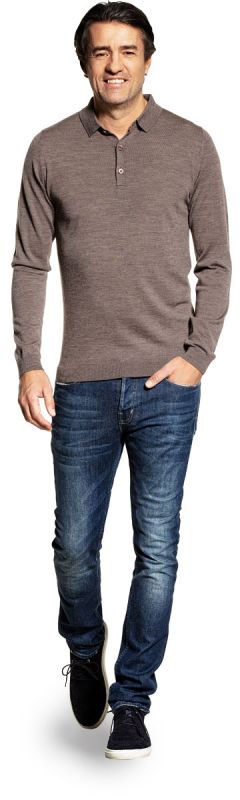 Riva Buttons Long Sleeve Muddy Clay
