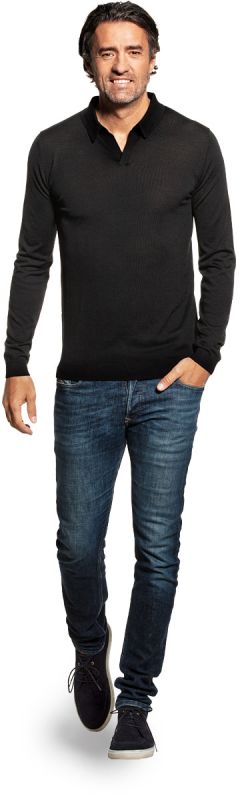 Joe Riva Long Sleeve Deep Black 