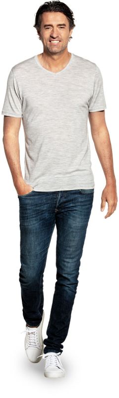 Joe Shirt V-neck Dover Grey