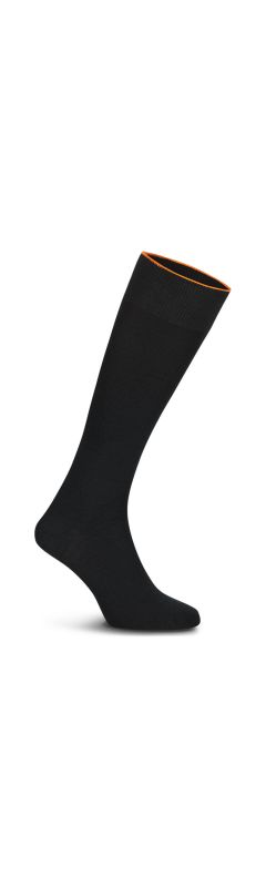 Sock Fine Extra Long Deep Black 2 Pack