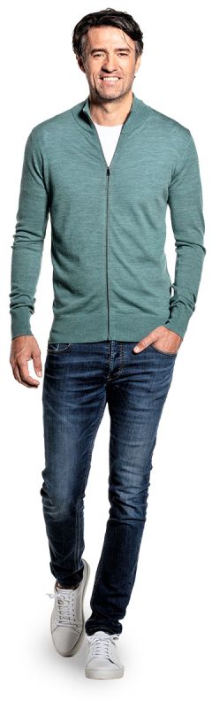 Joe Riva Cardigan Zip Cloud Forest 