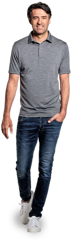 Joe Shirt Polo Short Sleeve Harvard Grey