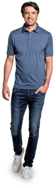 Joe Shirt Polo Short Sleeve Jeans Blue