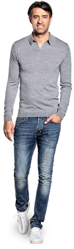 Joe Riva Long Sleeve Silver Grey