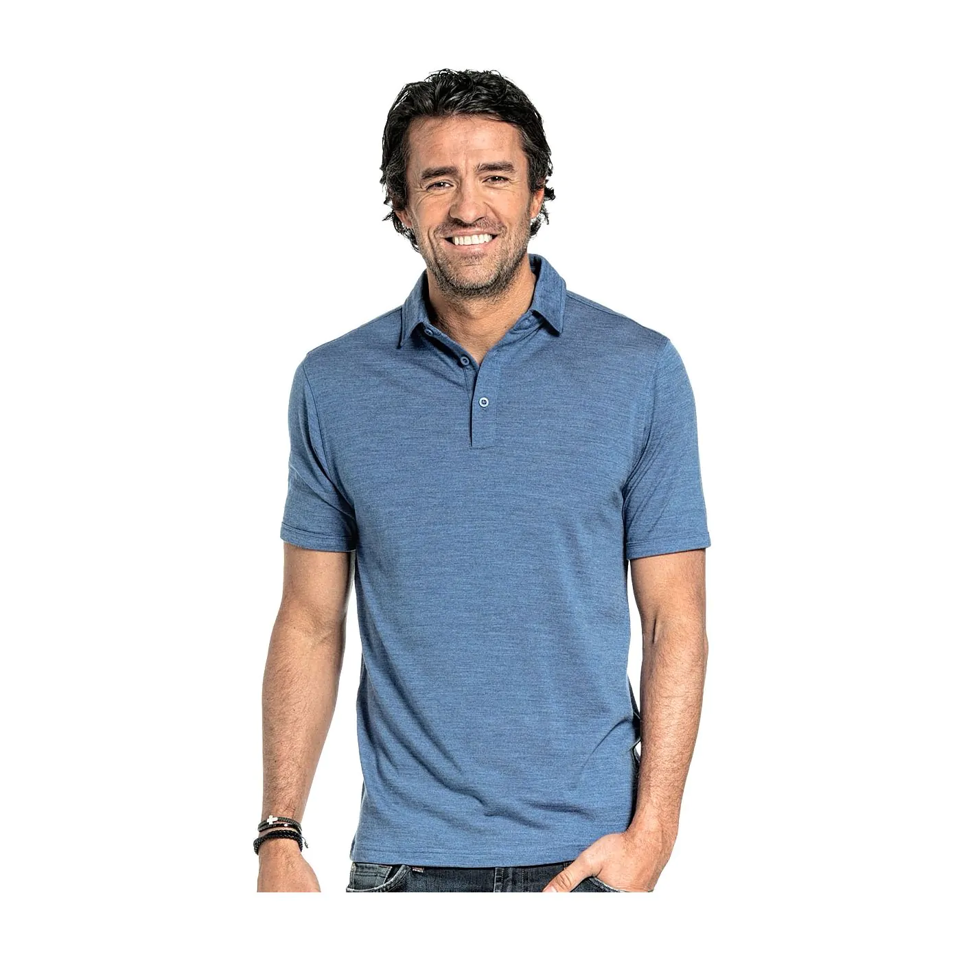 Shirt Polo Short Sleeve Yacht Blue