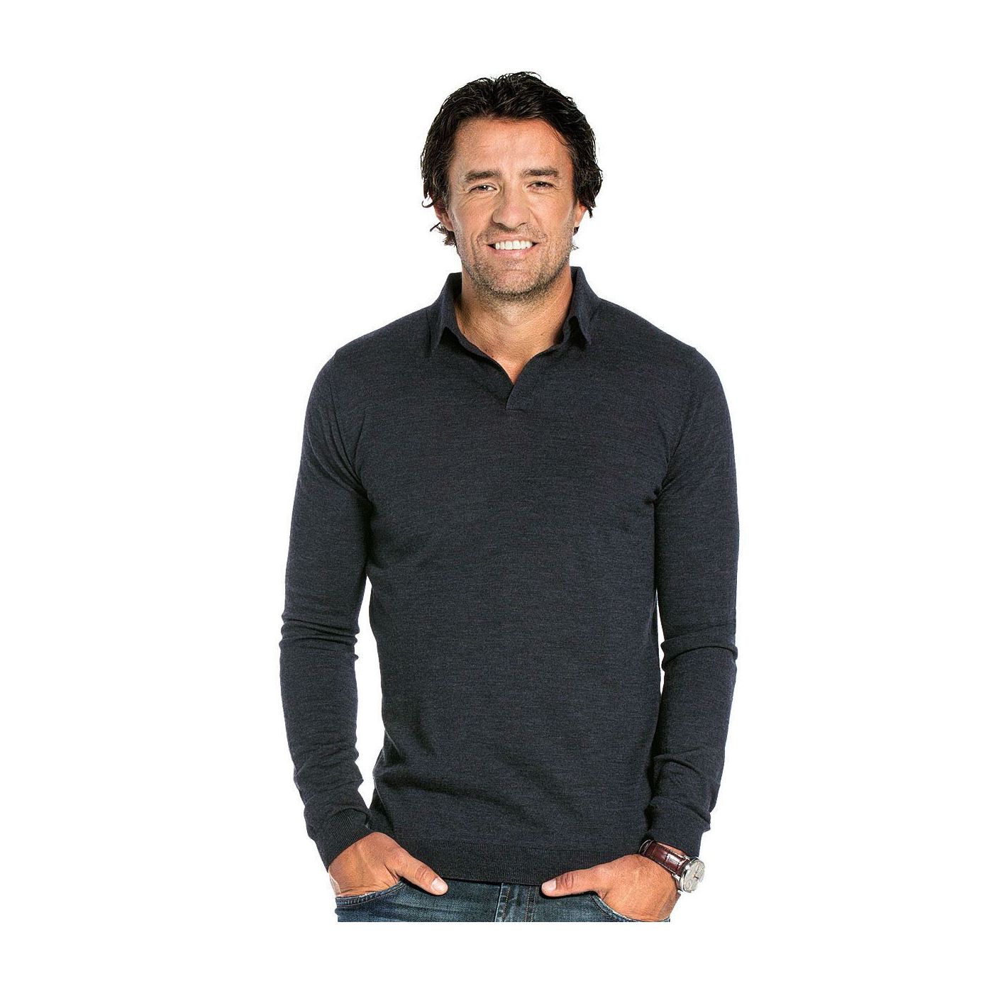 Joe Riva Long Sleeve Antracite Grey