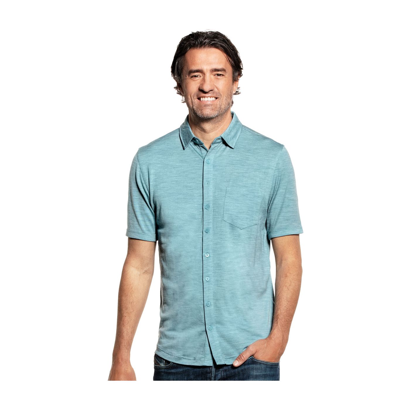 Joe Shirt Button Up Short Sleeve Mythos Blue 