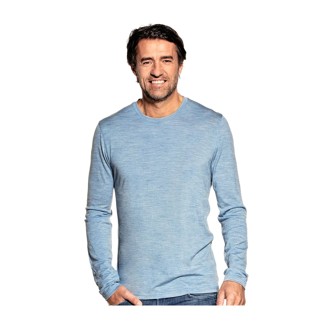 Shirt Long Sleeve Glacier Blue Joe Merino