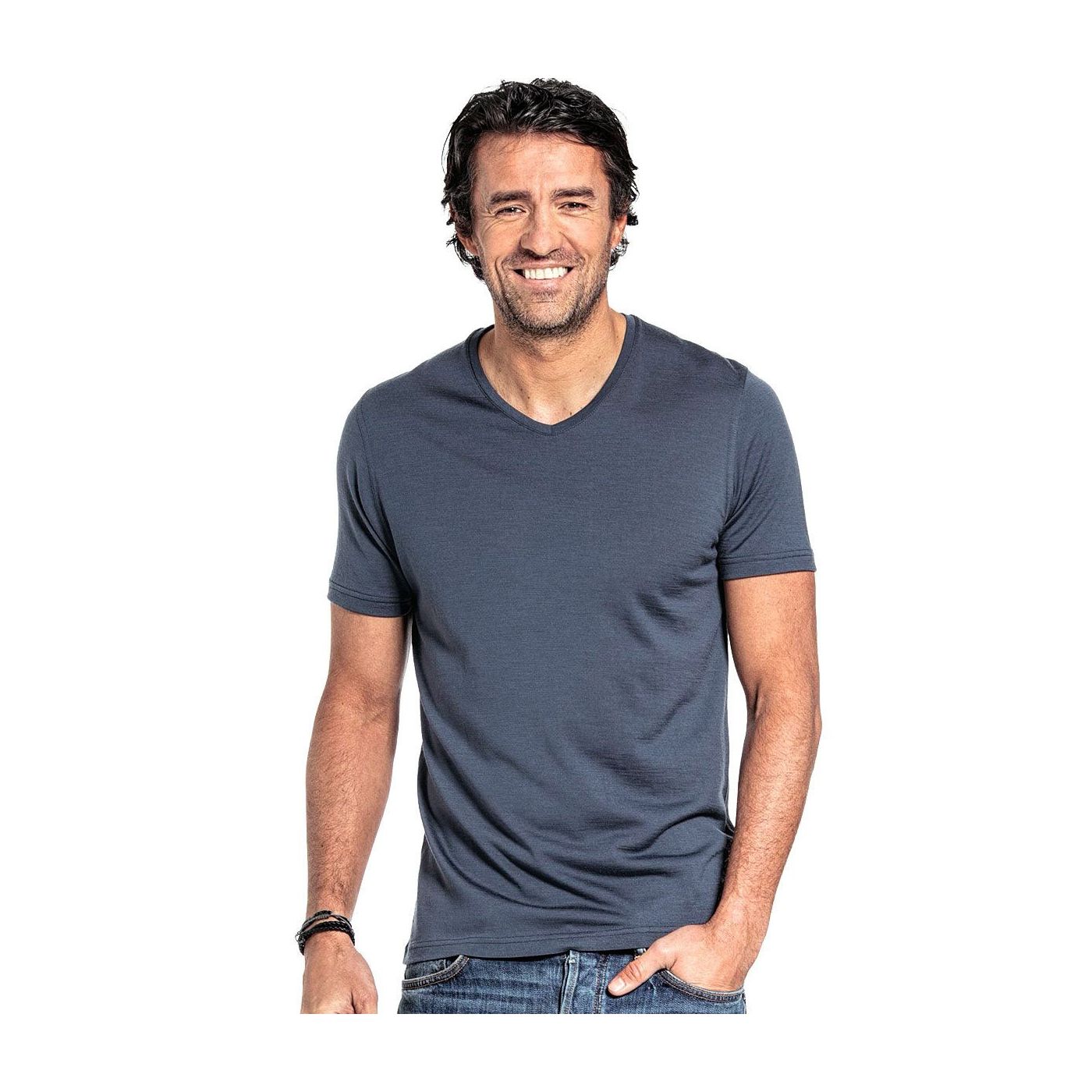 Joe Shirt V-neck Dark Steel