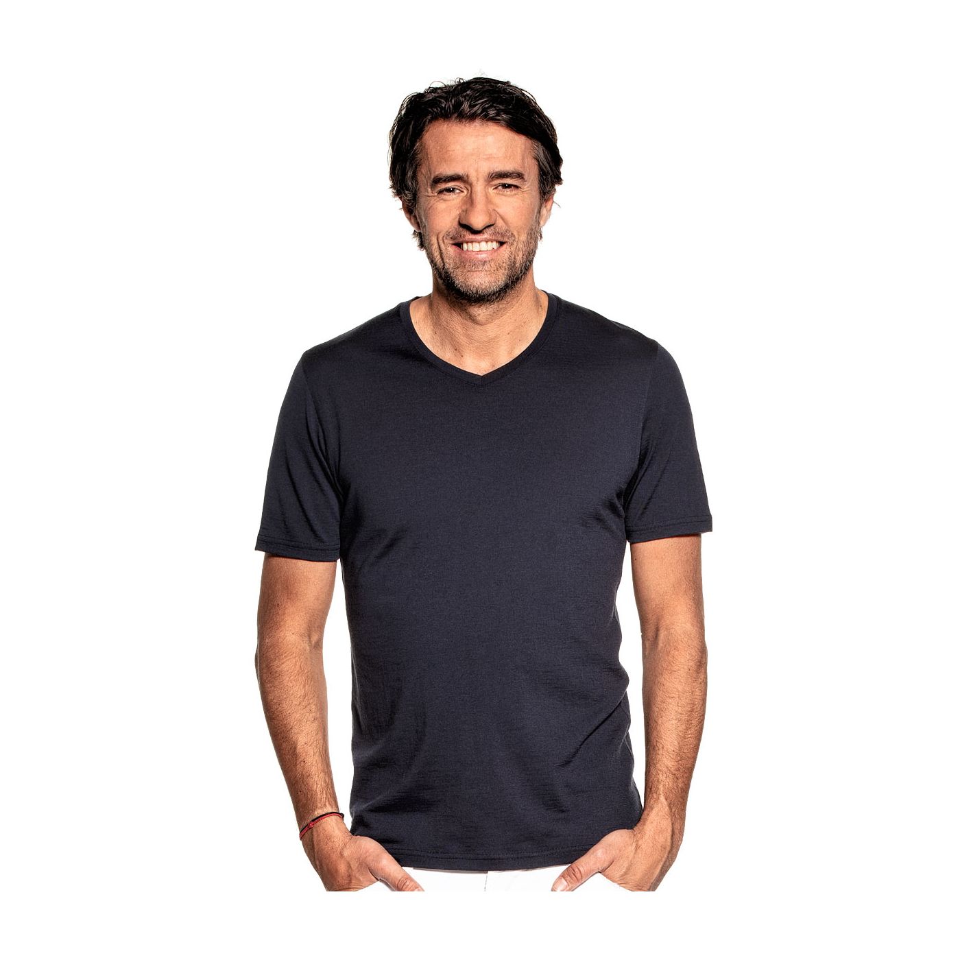 Joe Shirt V Neck Blue Grey Joe Merino