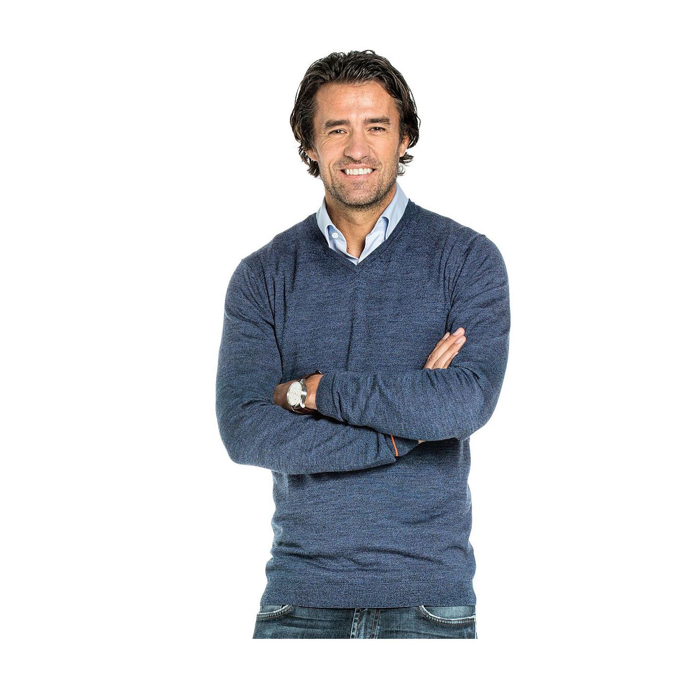 Joe V-Neck Coastal Blue