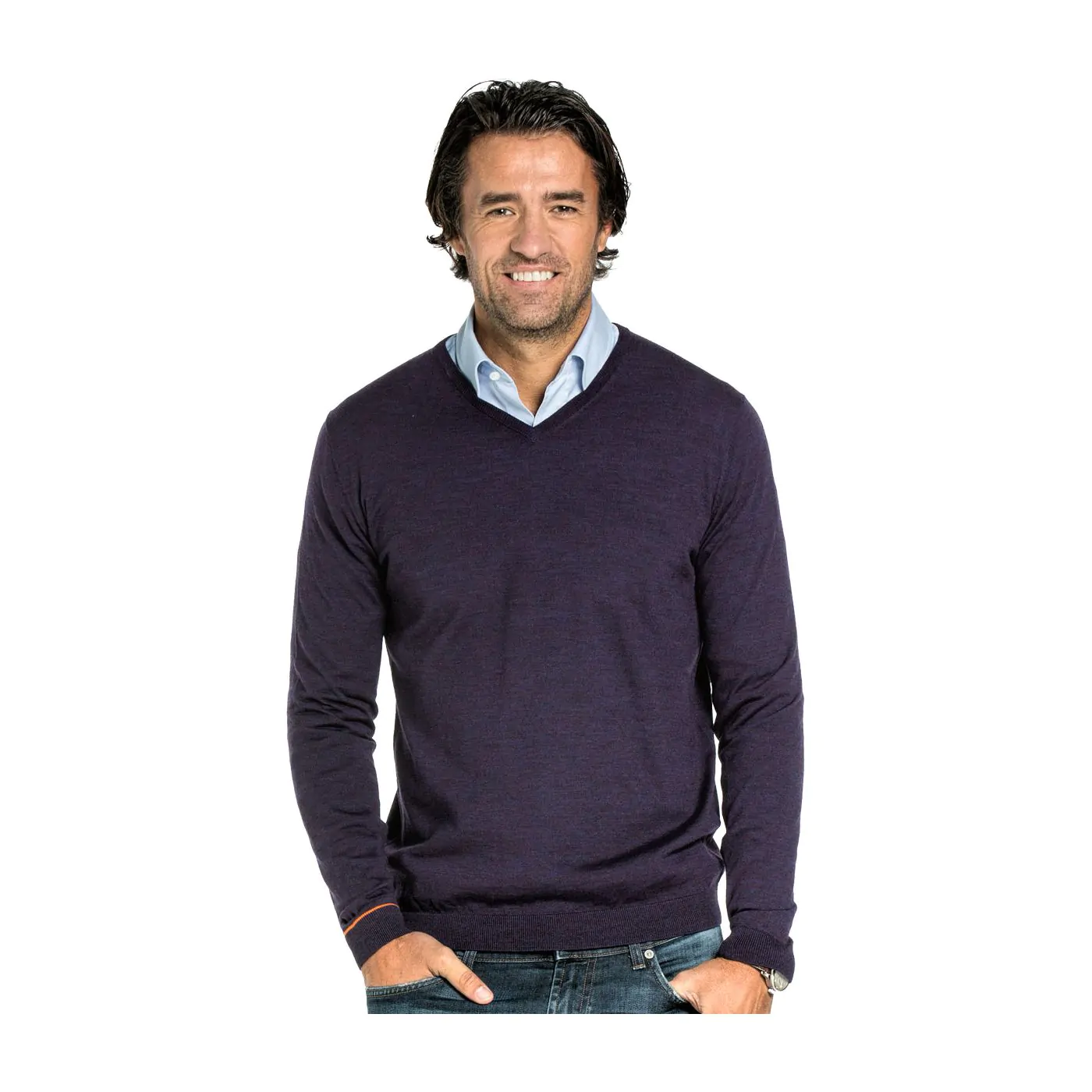 Men's dark purple sweater sale