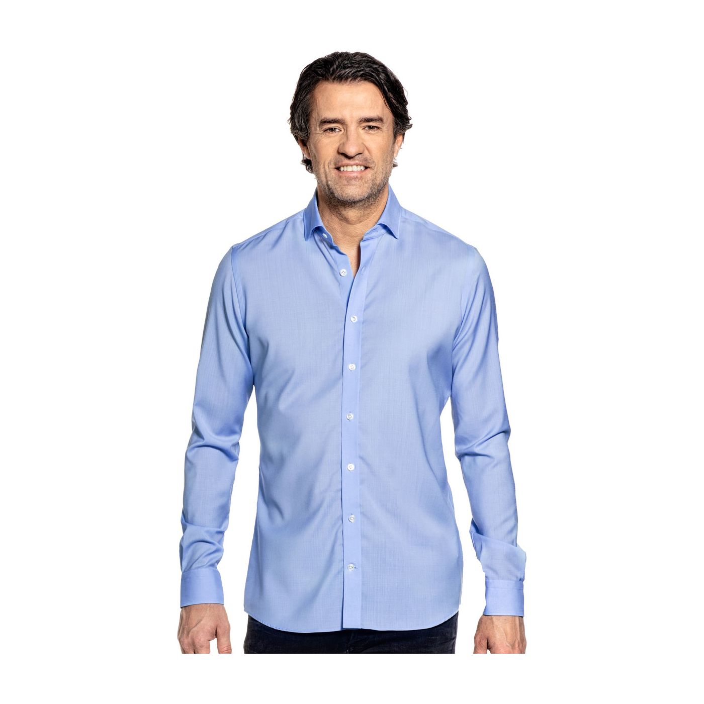 Joe Woven Shirt Chambray Light Blue