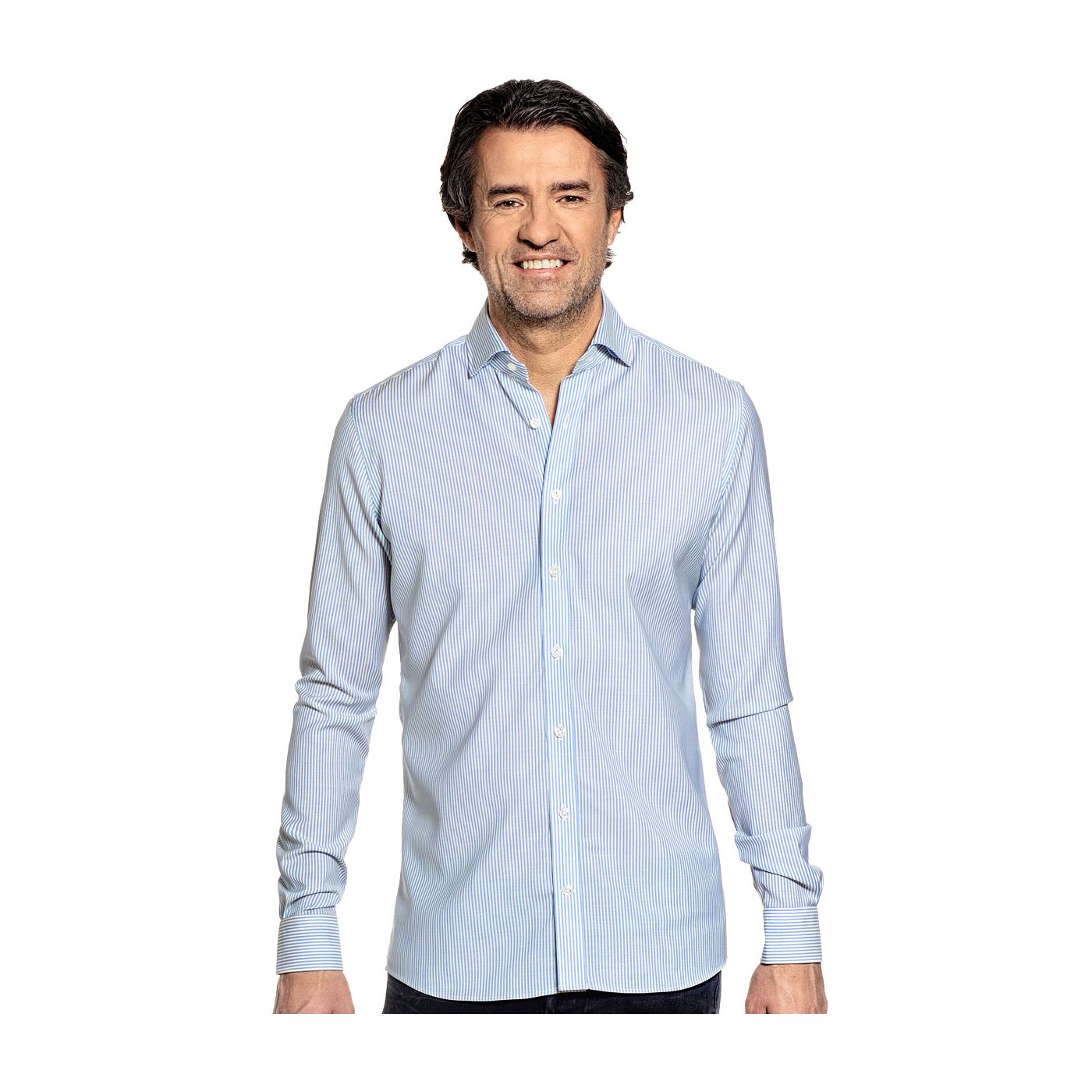 Joe Woven Shirt Stripe Light Blue 