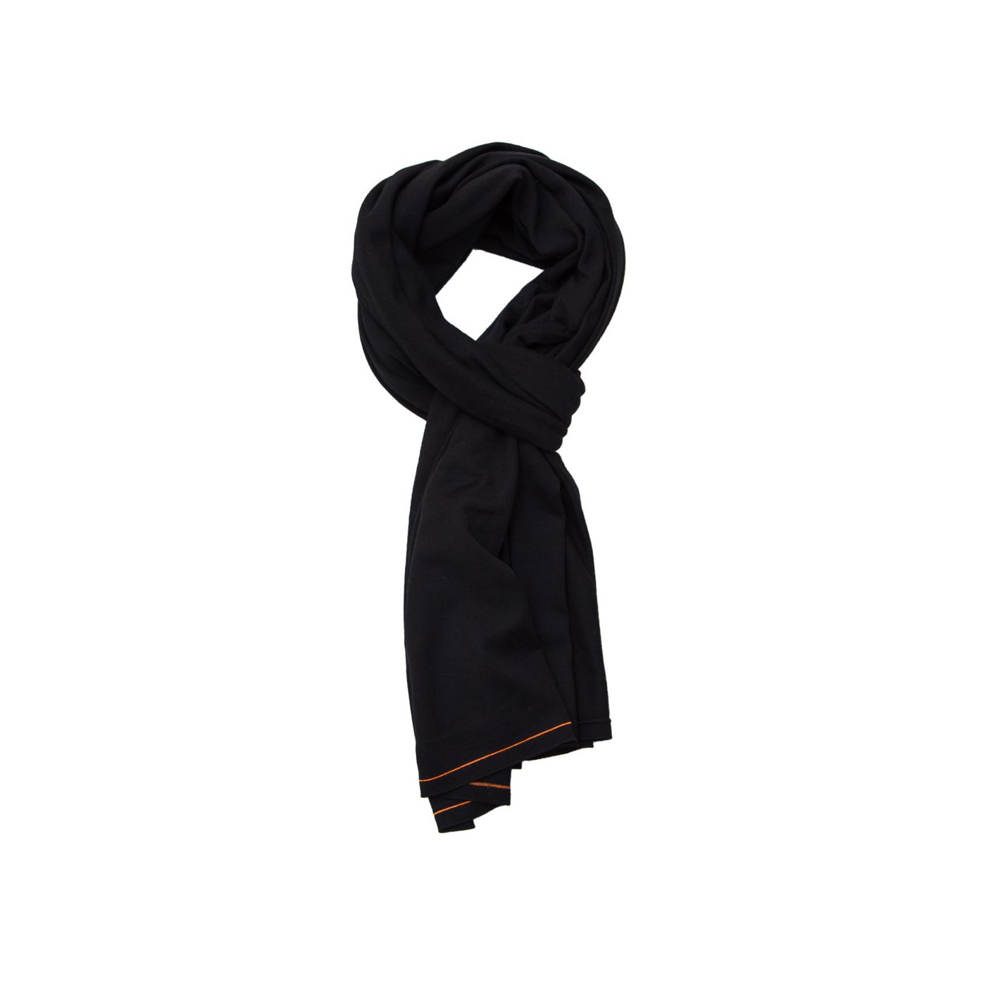 Sjaal voor mannen gemaakt van merinowol in het Zwart