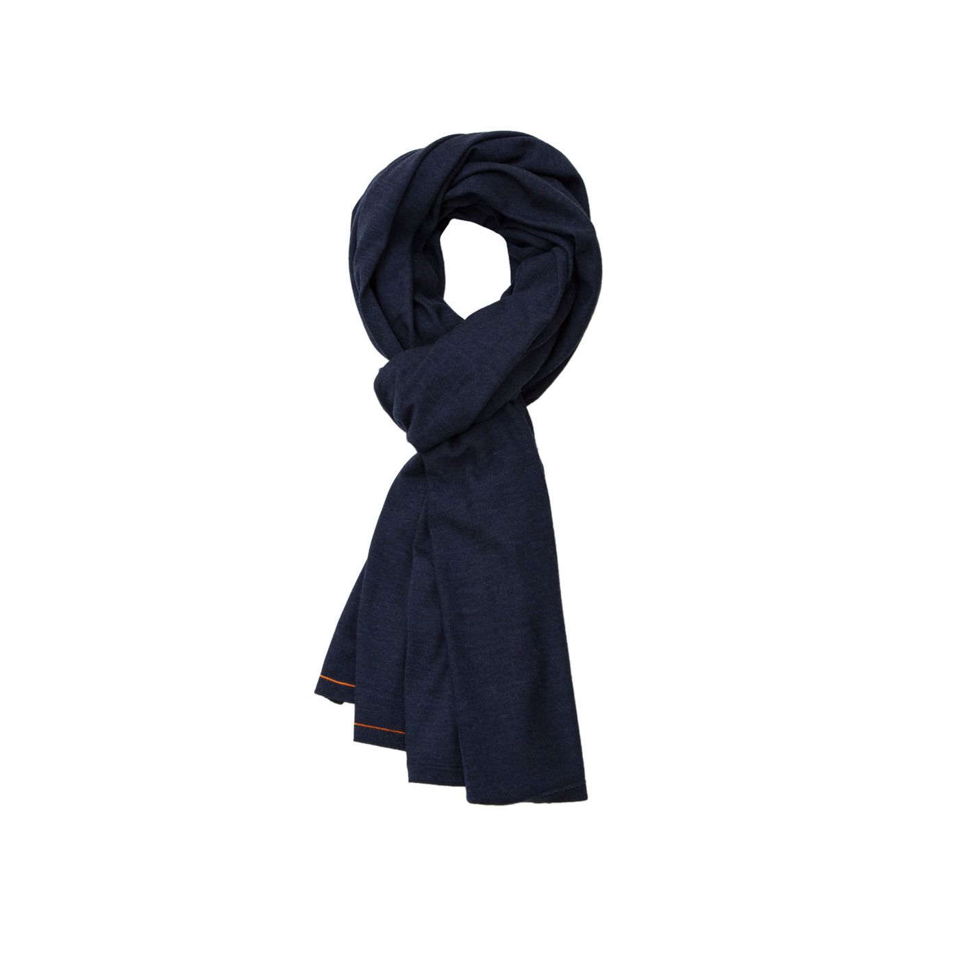 Scarf for men made of Merino wool in Dark blue