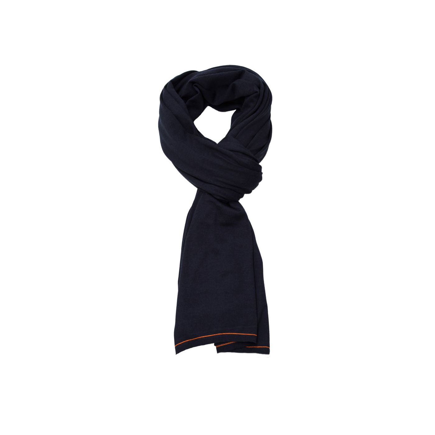 Sjaal voor mannen gemaakt van merinowol in het Donkerblauw