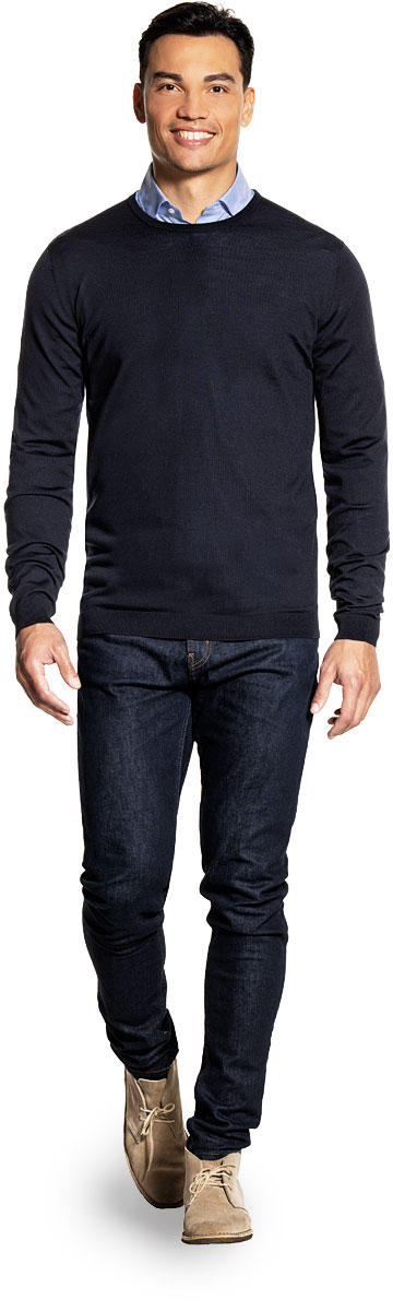 Classic Crew Extra Long Very Dark Navy