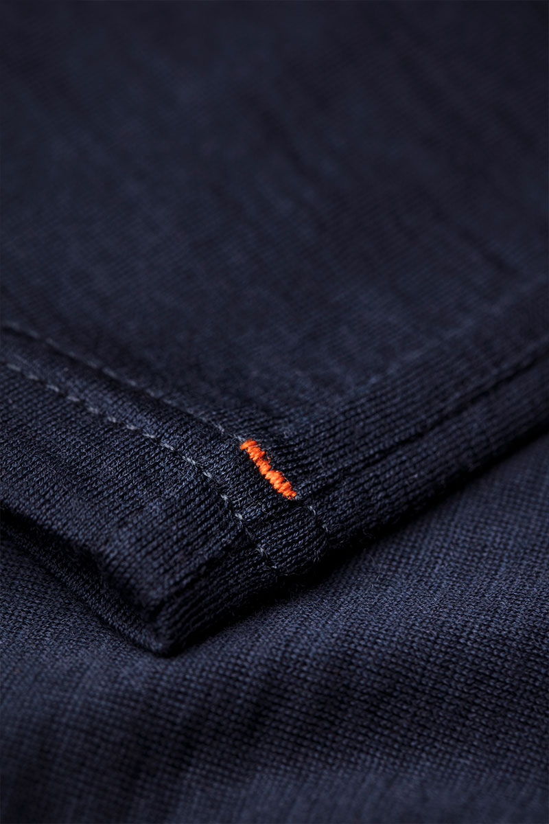 Shirt Henley Short Sleeve Navy Blue