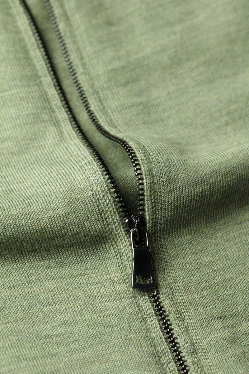 Joe Riva Cardigan Zip Agave Green