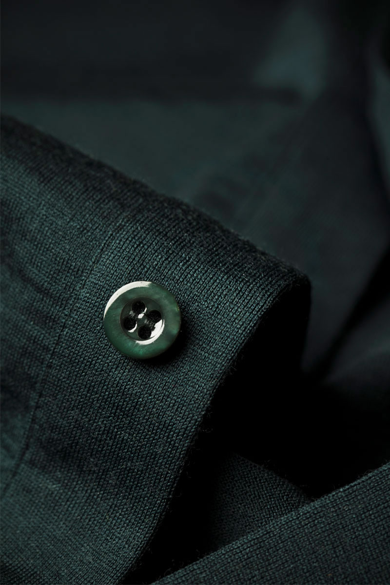 Joe Shirt Button Up Short Sleeve Dark Green