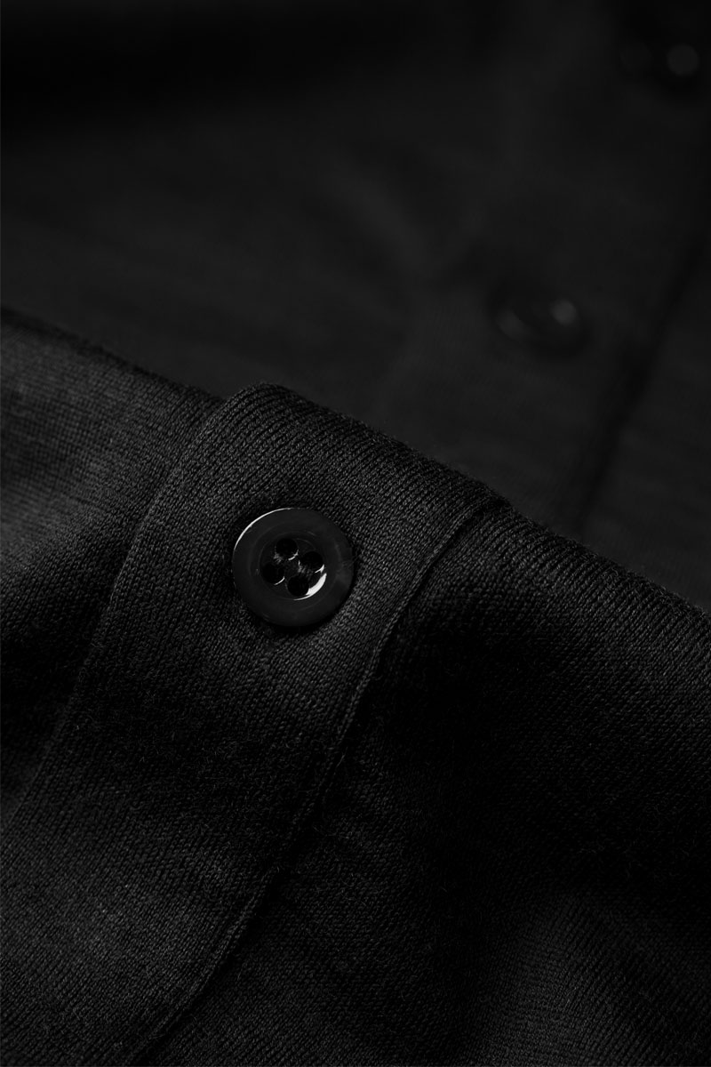 Joe Shirt Button Up Short Sleeve Deep Black
