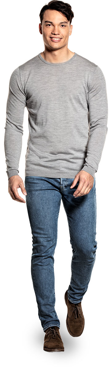 Joe Classic Crew Extra Long Grey Tropez