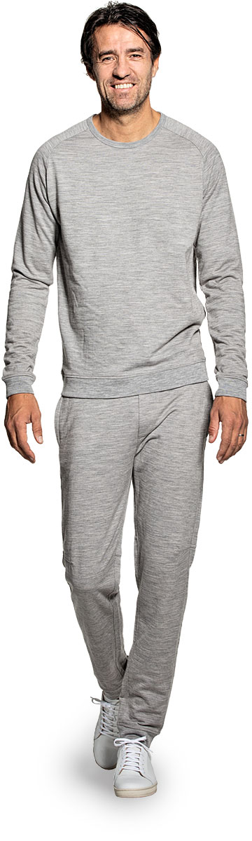 Merino Sweatshirt in Grau