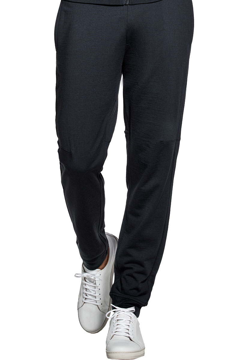 Sweatpants for men made of Merino wool in Dark blue