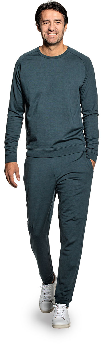 Merino Sweatshirt in Grün