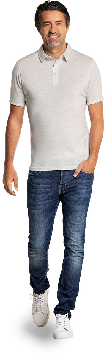 Shirt Polo Short Sleeve Clean Cement