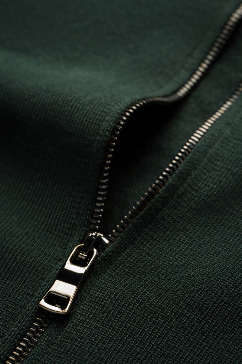 Riva Cardigan Zip Very Dark Green