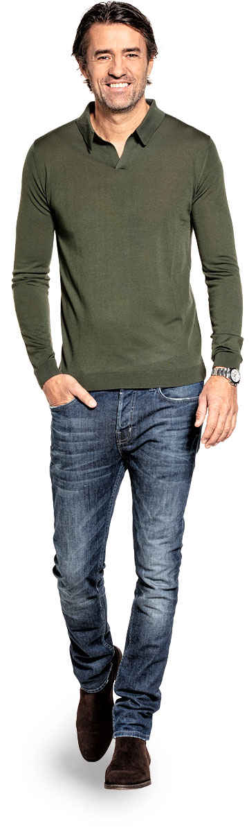 Joe Riva Long Sleeve Classy Moss