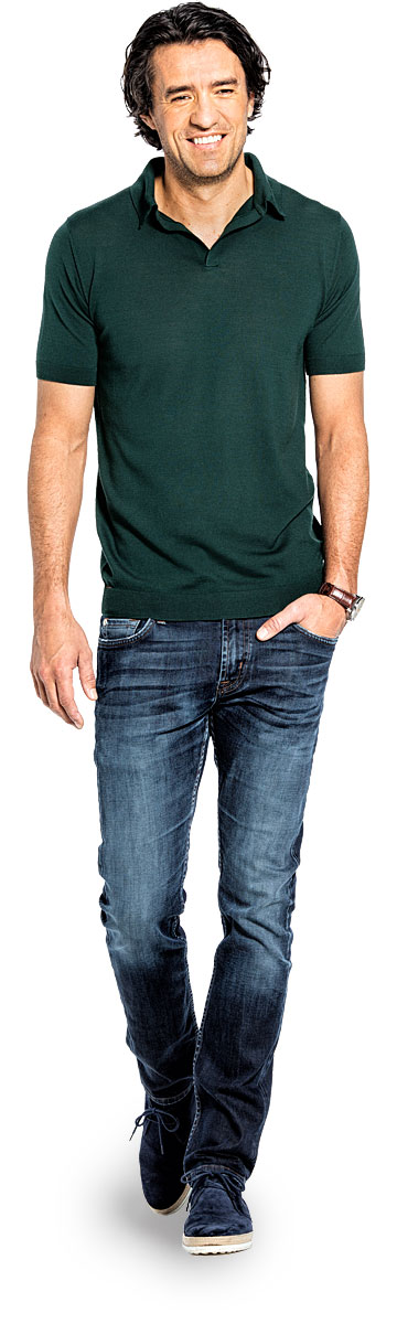 Joe Riva Short Sleeve Dark Green