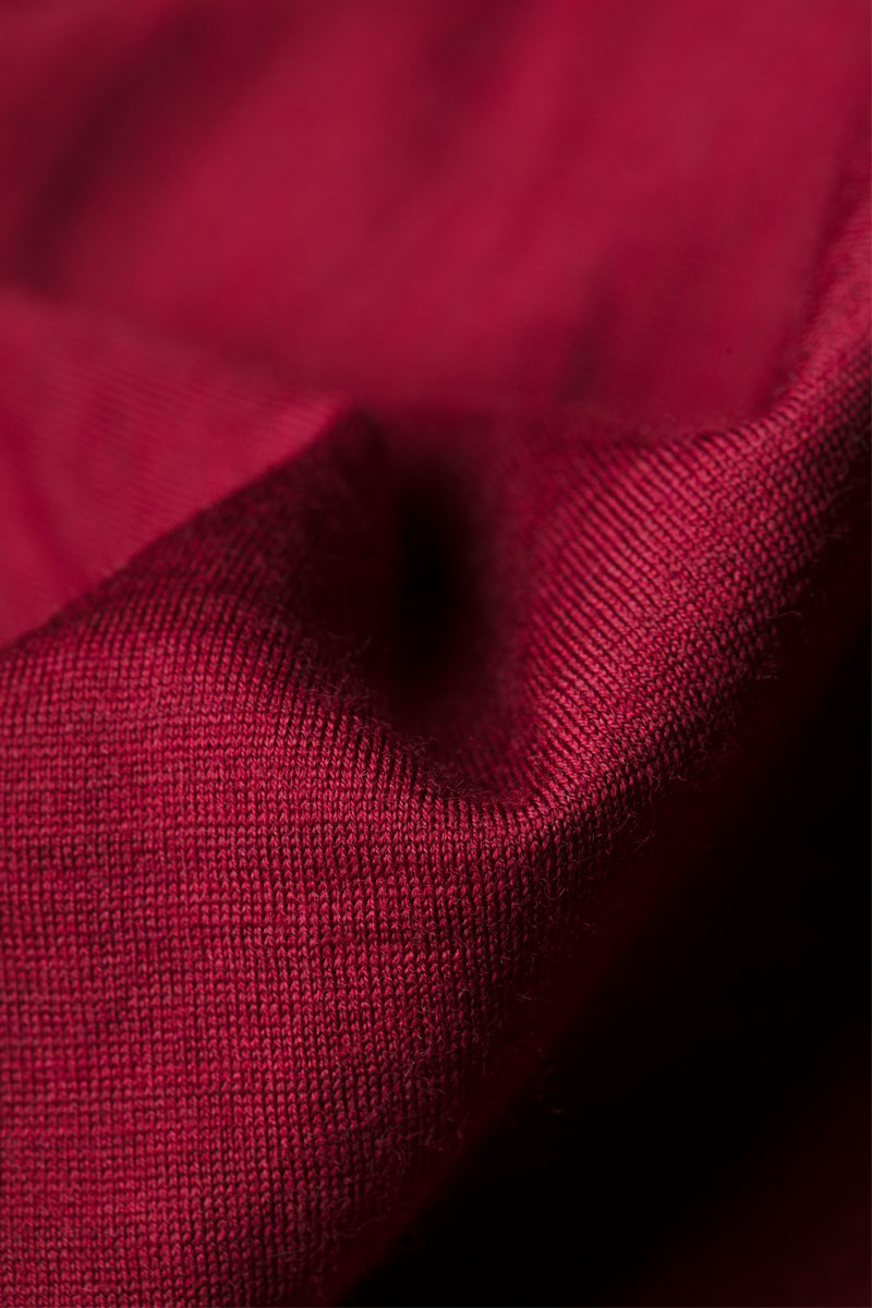 Joe Shirt V-neck Burgundy Red