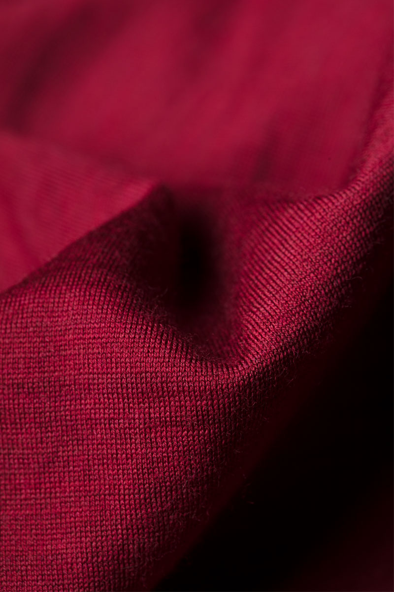 Joe Shirt V-neck Burgundy Red