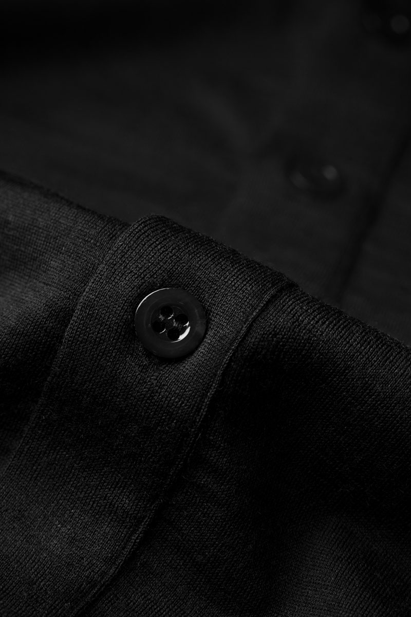 Joe Shirt Button Up Deep Black