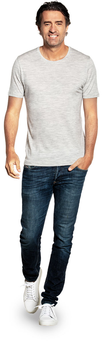 Joe Shirt Round Neck Dover Grey