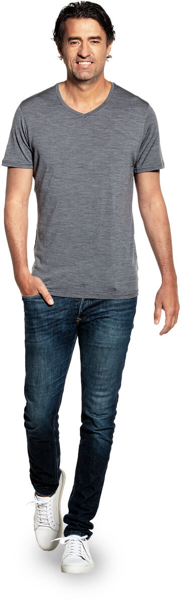 Joe Shirt V-neck Harvard Grey