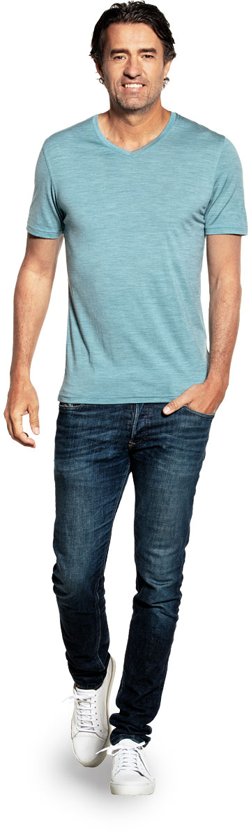Joe Shirt V-neck Mythos Blue