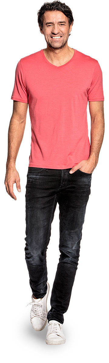 Joe Shirt V-neck Surfers Pink