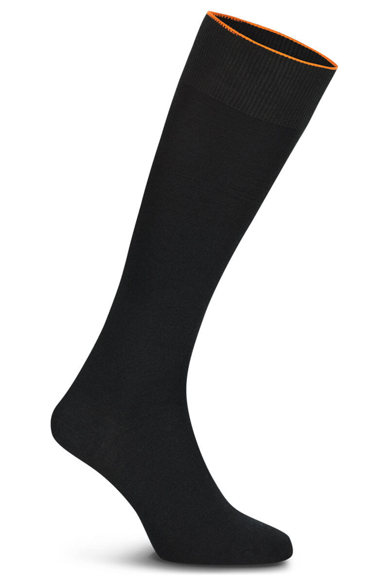 Sock Fine Extra Long Deep Black 2 Pack