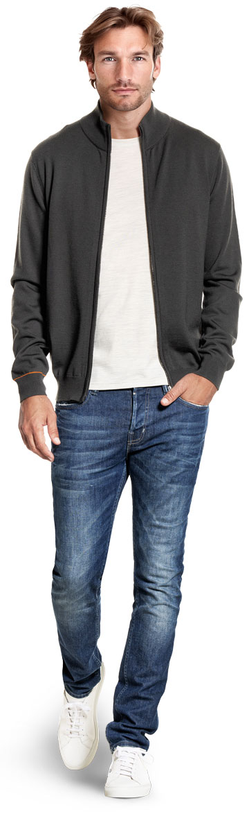 Joe Cardigan 2-Way Zip Bold Eagle