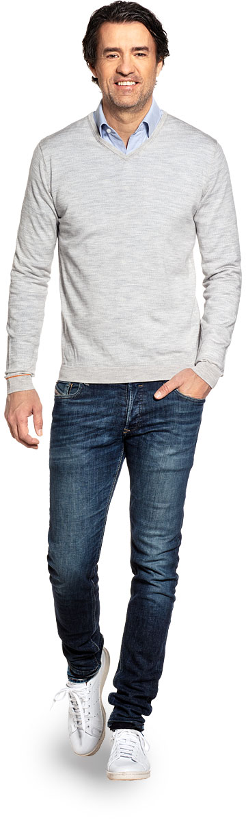 Joe V-neck Dover Grey