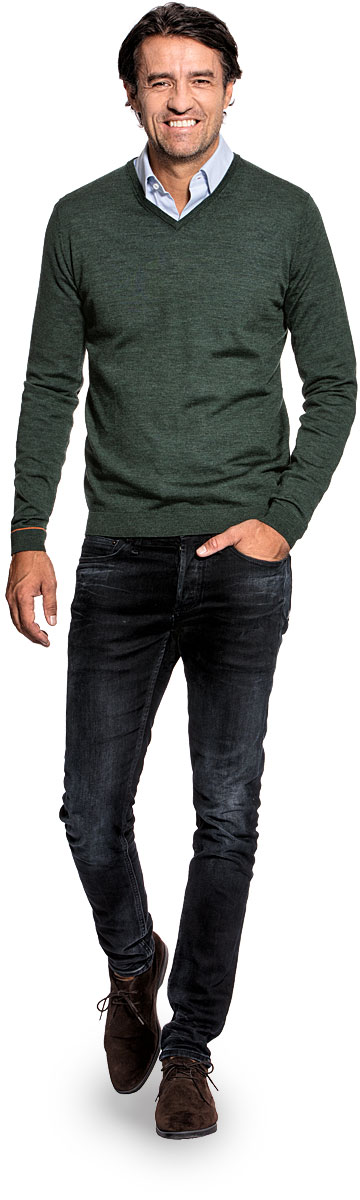 Joe V-Neck British Green