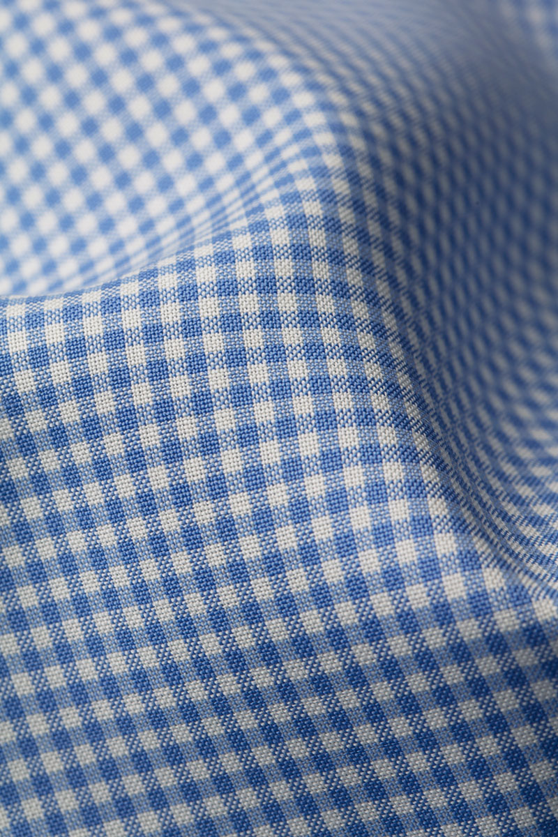 Joe Woven Shirt Gingham Light Blue