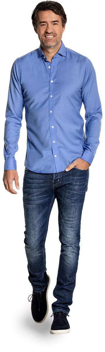 Joe Woven Shirt Valencia Blue