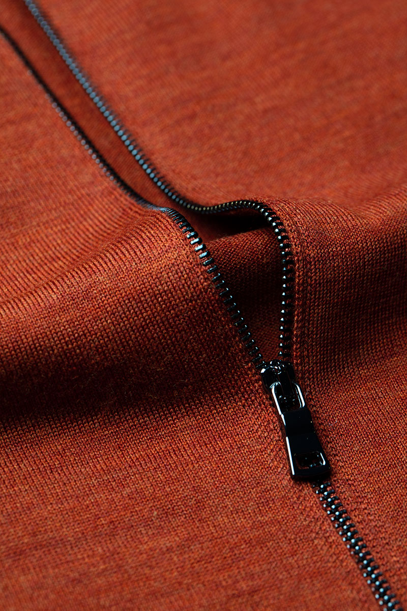 Joe Riva Cardigan Zip Copper Canyon