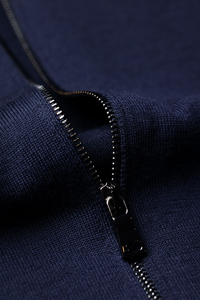 Joe Riva Cardigan Zip Navy Blue